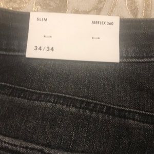 Men’s American eagle black 34 x 34 AirFlex 360 slim, black blaze